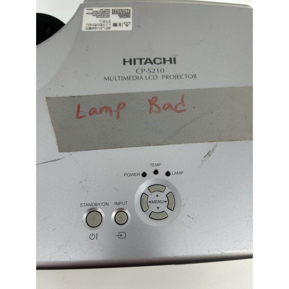 Hitachi CP-S210 Multimedia LCD Projector Tested - Picture 2 of 16